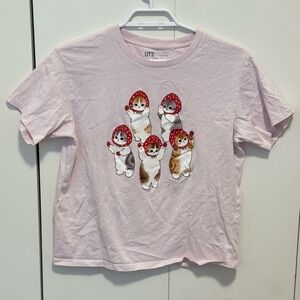 Uniqlo Mofusand Graphic T-Shirt - Pink
